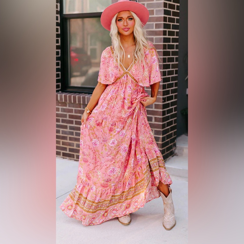 🌼🎀🌞 Impressions Boutique summer maxi Size L